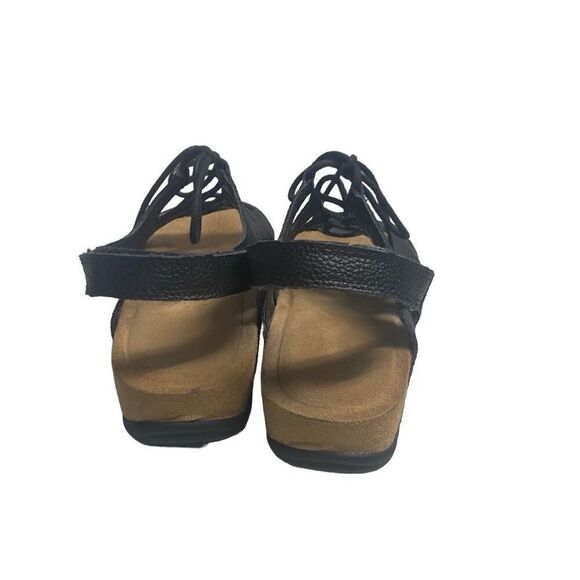 Maizie Style Leather Lace Up Black Sandals 7.5 SEE DESCRIPTION - Picture 2 of 10